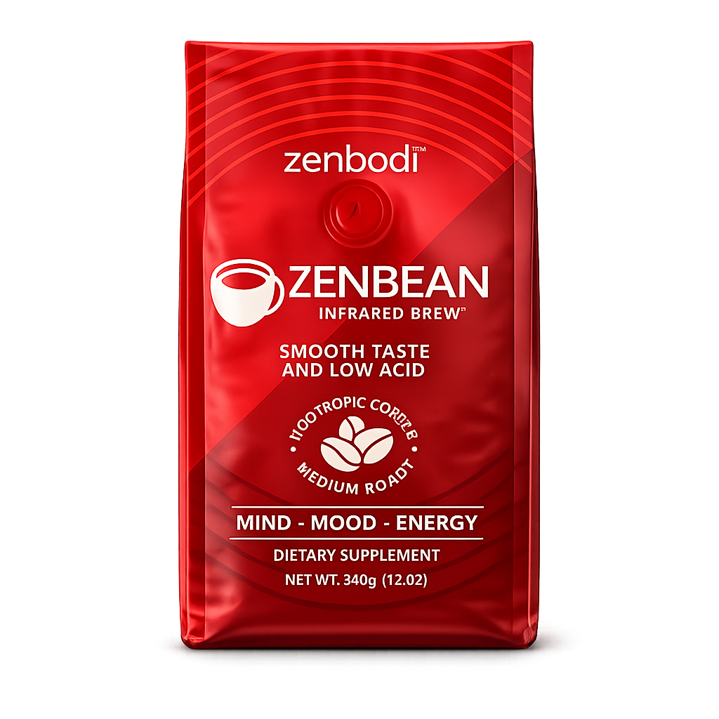 ZENBEAN ground coffee bag, 12 oz