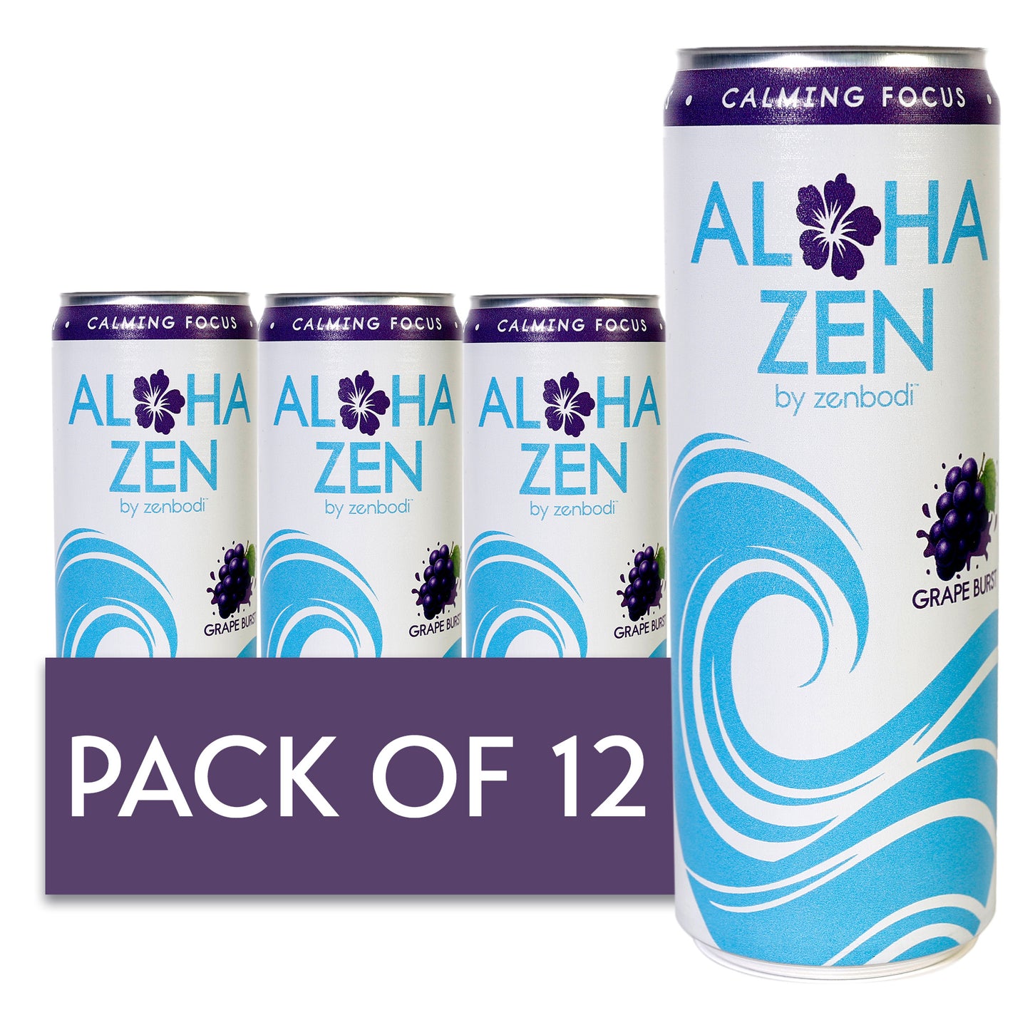 Clean Energy | Aloha Zen UNWIND -- Grape Burst | 12pk