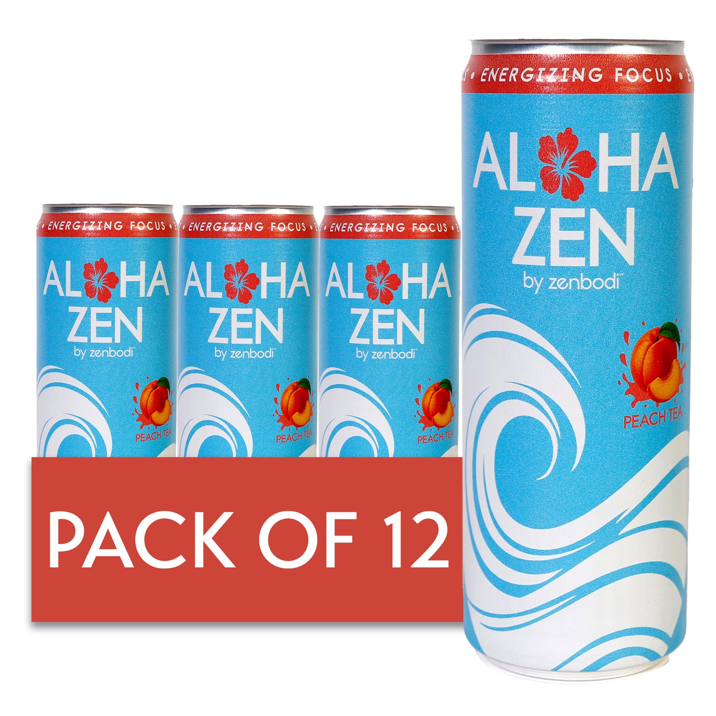 Clean Energy | Aloha Zen AWAKEN -- Peach Tea | 12pk