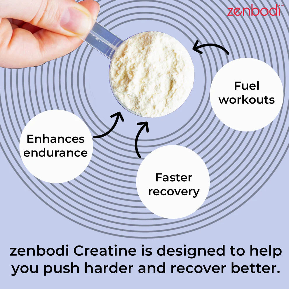 Creatine scoop: enhances endurance, fuel workouts, faster recovery