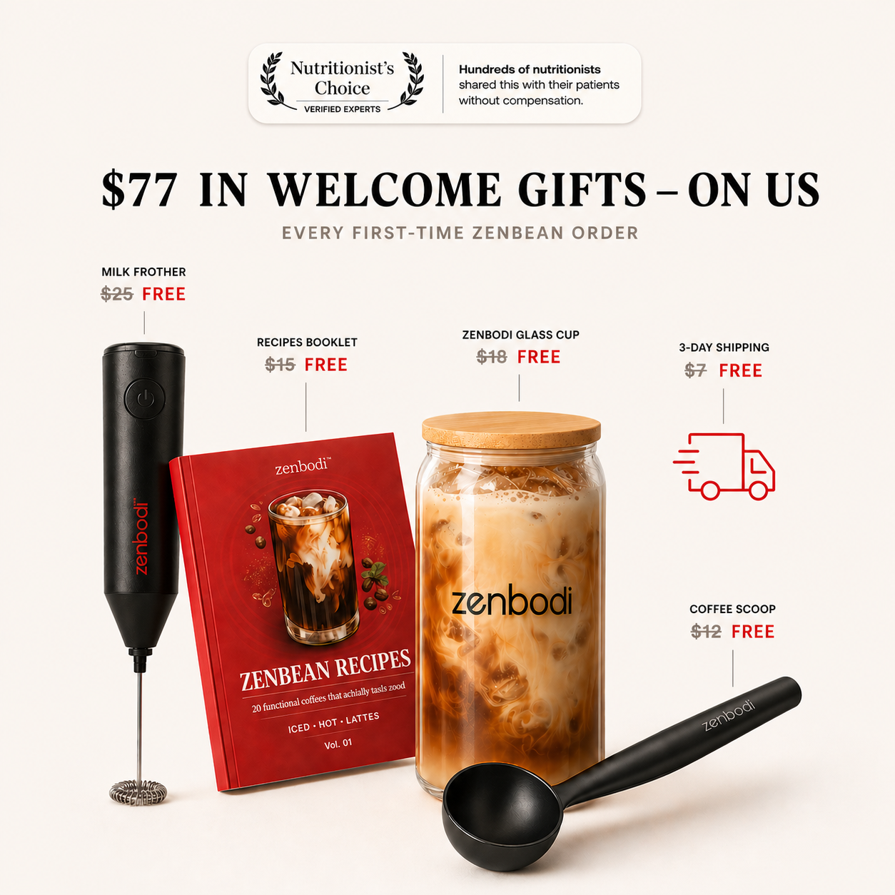 $77 in Zenbodi welcome gifts